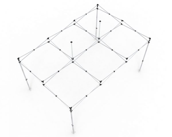 Tent4_4 10x15ft Aluminum Folding Canopy Tent Frame