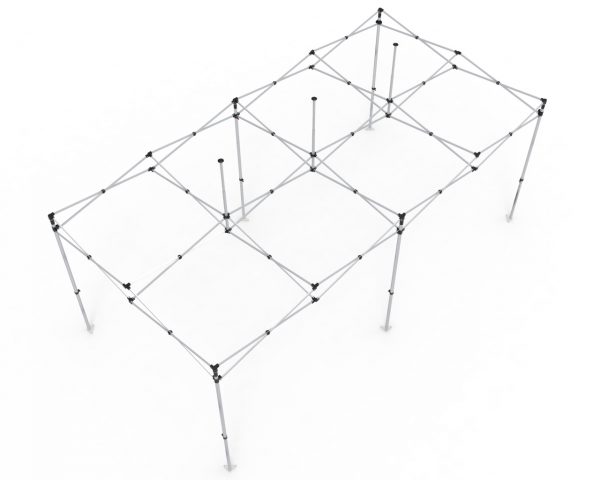 Tent6_4 10x20ft Aluminum Folding Canopy Tent Frame